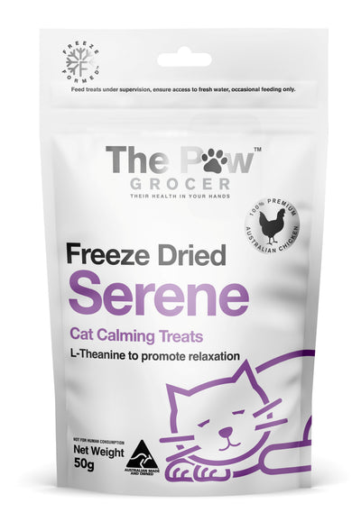 The Paw Grocer - Freeze Dried Serene Calming Support Treat For Cats 50g