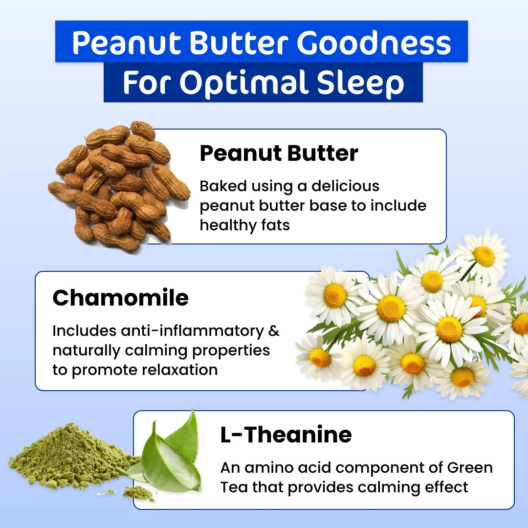 The Paw Grocer - Dog Treats Peanut Butter Bed Time Bikkies 150g