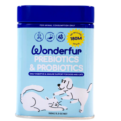 Wonderfur Prebiotics & Probiotics for Dogs and Cats 150g