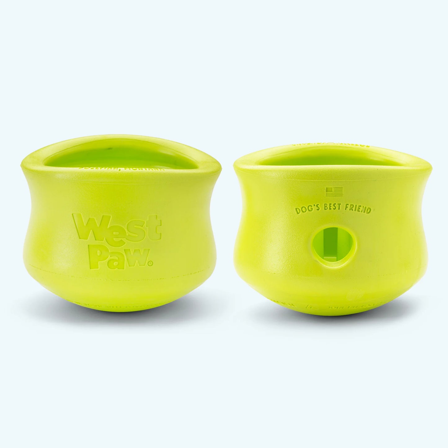 West Paw Toppl Puzzle Toy Treat Dispensing Wobbling Dog Toy & Food Bowl