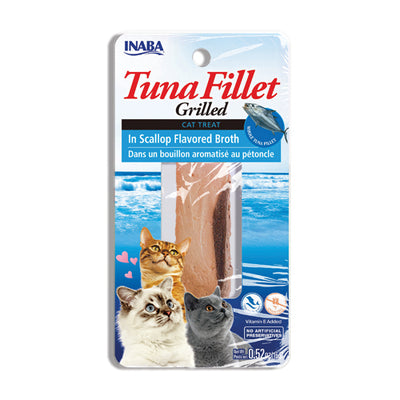 INABA Cat Treat Grilled Tuna in Scallop Flavored Broth 25g