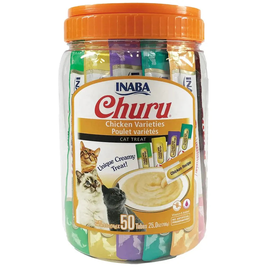 INABA Cat Churu Puree Chicken Varieties 50pcs