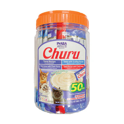 INABA Cat Churu Tuna Seafood Varieties 50pcs