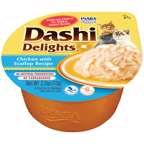 INABA Cat Dashi Delights Chicken with Scallop Recipe 70G