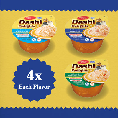 INABA Cat Dashi Delights Seafood Variety Pack 12pk