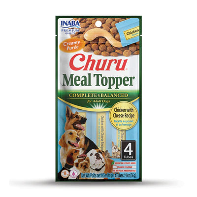 INABA Dog Churu Meal Topper Chicken with Cheese Recipe 56G