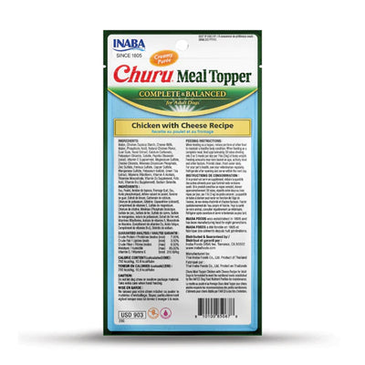 INABA Dog Churu Meal Topper Chicken with Cheese Recipe 56G