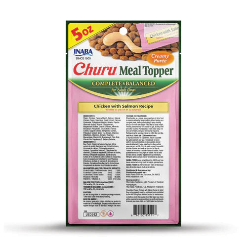 [BBD 27/May] INABA Dog Churu Meal Topper Chicken with Salmon Recipe 144G