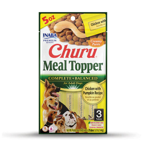 INABA Dog Churu Meal Topper Chicken with Pumpkin Recipe 144G