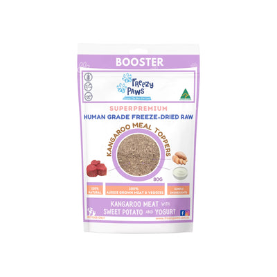 Freezy Paws - Freeze-Dried Raw Topper Mix (Kangaroo Meat w/ Sweet Potato & Yogurt) 80g