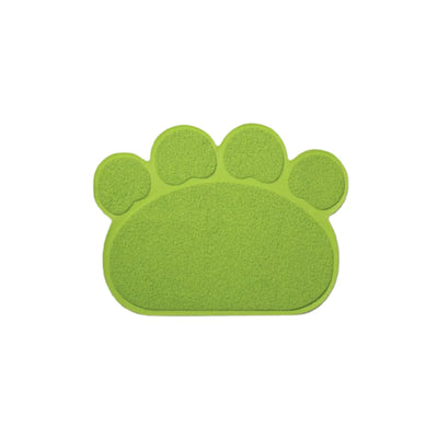 M-PETS PAW Style Cat Litter Mat Green
