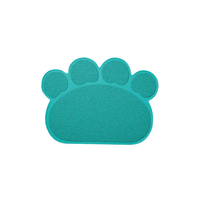 M-PETS PAW Style Cat Litter Mat Blue