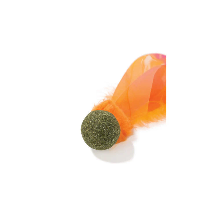 M-Pets CHARMY Catnip Cat Toy - FIREFLY Orange