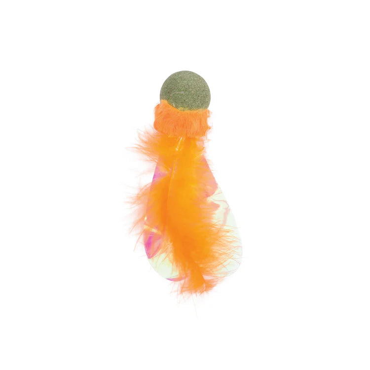 M-Pets CHARMY Catnip Cat Toy - FIREFLY Orange