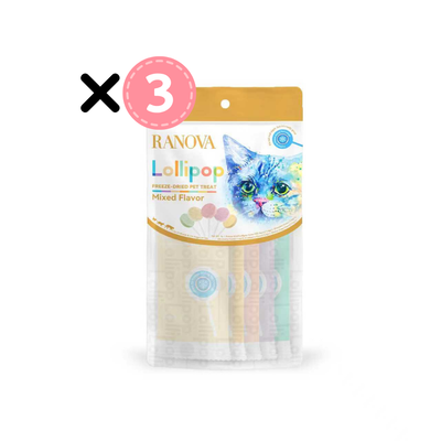 RANOVA Cat Treats - Freeze Dried Lollipop (Mixed Flavor) 1.4g x 15