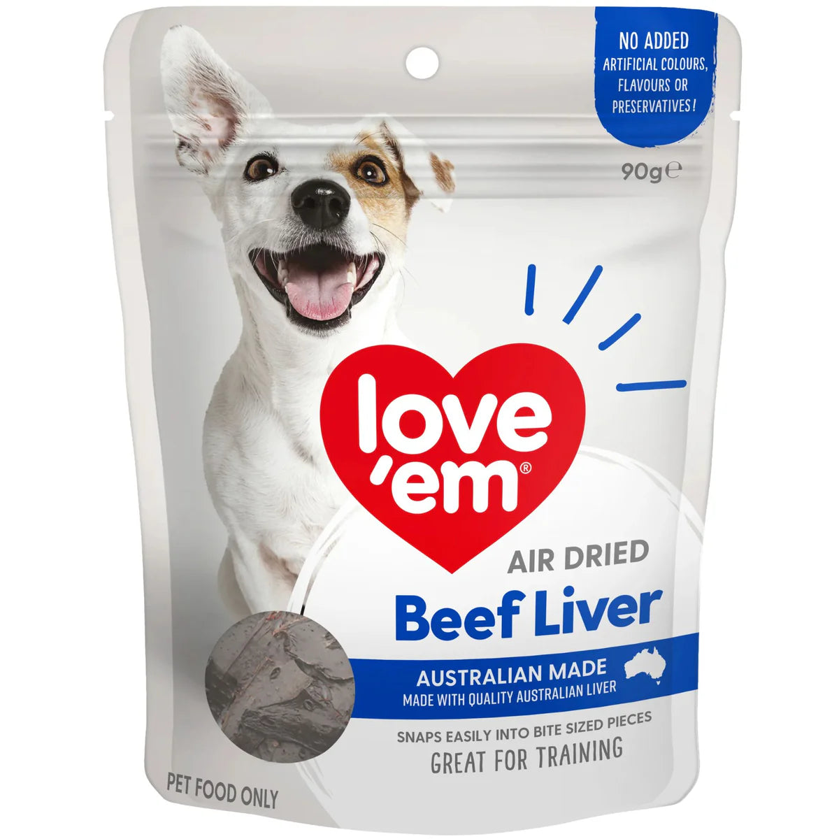 Love Em Dog Treats Air Dried Beef Liver