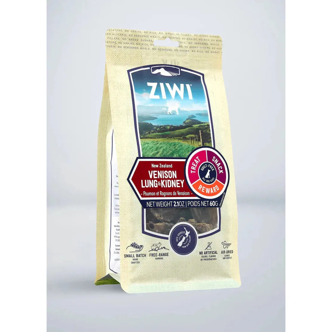 ZIWI Dog Treats Venison Lung & Kidney 60g