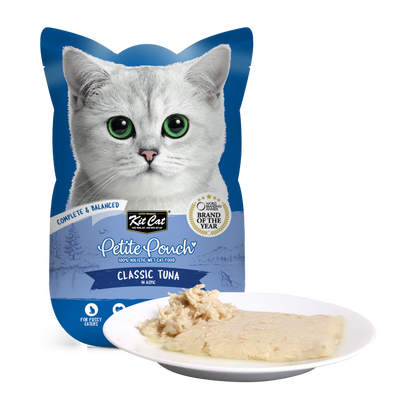Kit Cat Cat Wet Food Petite Pouch Complete & Balanced Classic Tuna in Aspic