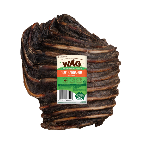 WAG Dog Treats Kangaroo Rib Rack