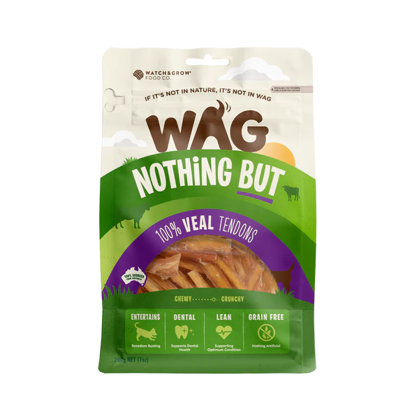 WAG Dog Treats Veal Tendons 200g