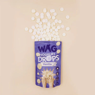 WAG Dog Treats Yoghurt Drops Vanilla