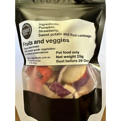 GOGO TREATS - Freeze-Dried Fruits & Vegetable 25g