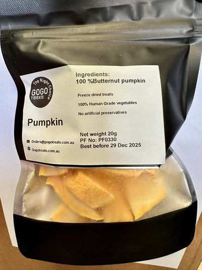 GOGO TREATS - Freeze-Dried Pumpkin 20g