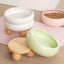 Ceramic Pet Bowls with Wood Stand