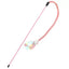 Interactive Bouncy Mesh Cat Teaser Wand Toy - Pink