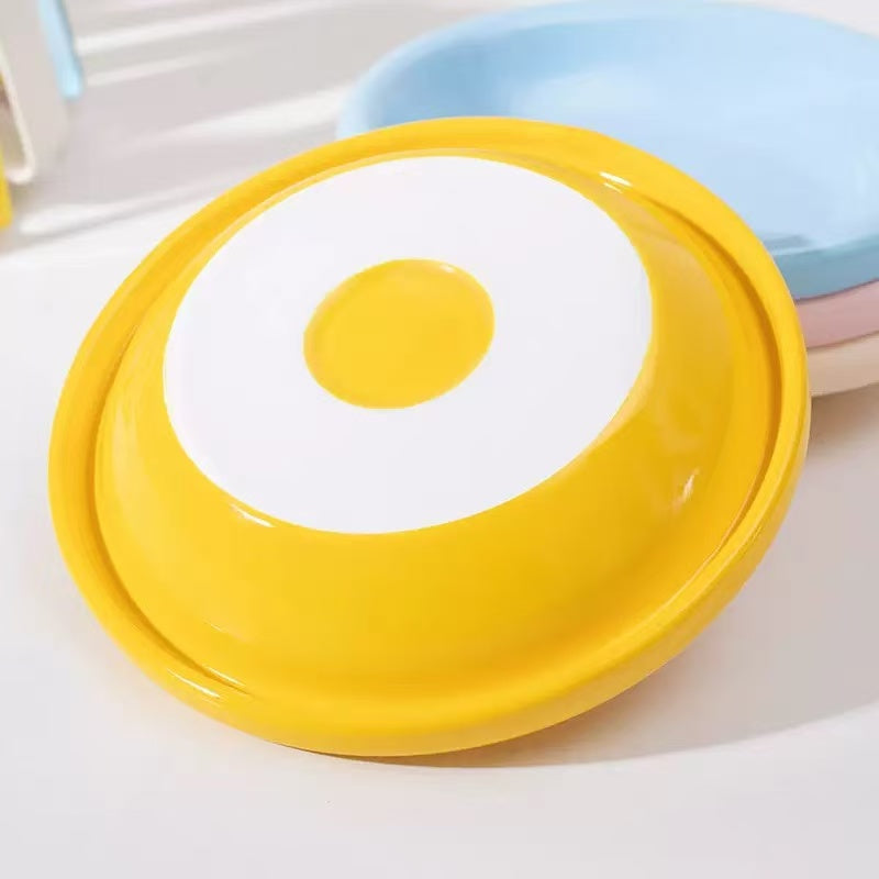 Ceramic Pet Bowl with Metal Stand