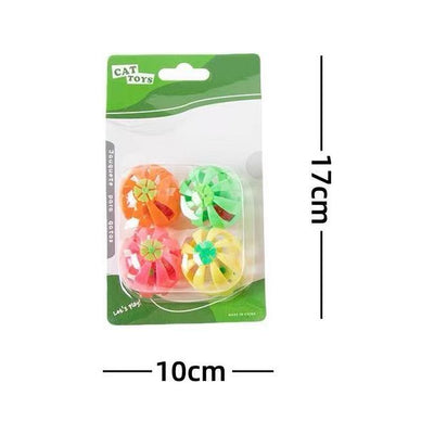 Colorful Ball Toys For Cats 4PK