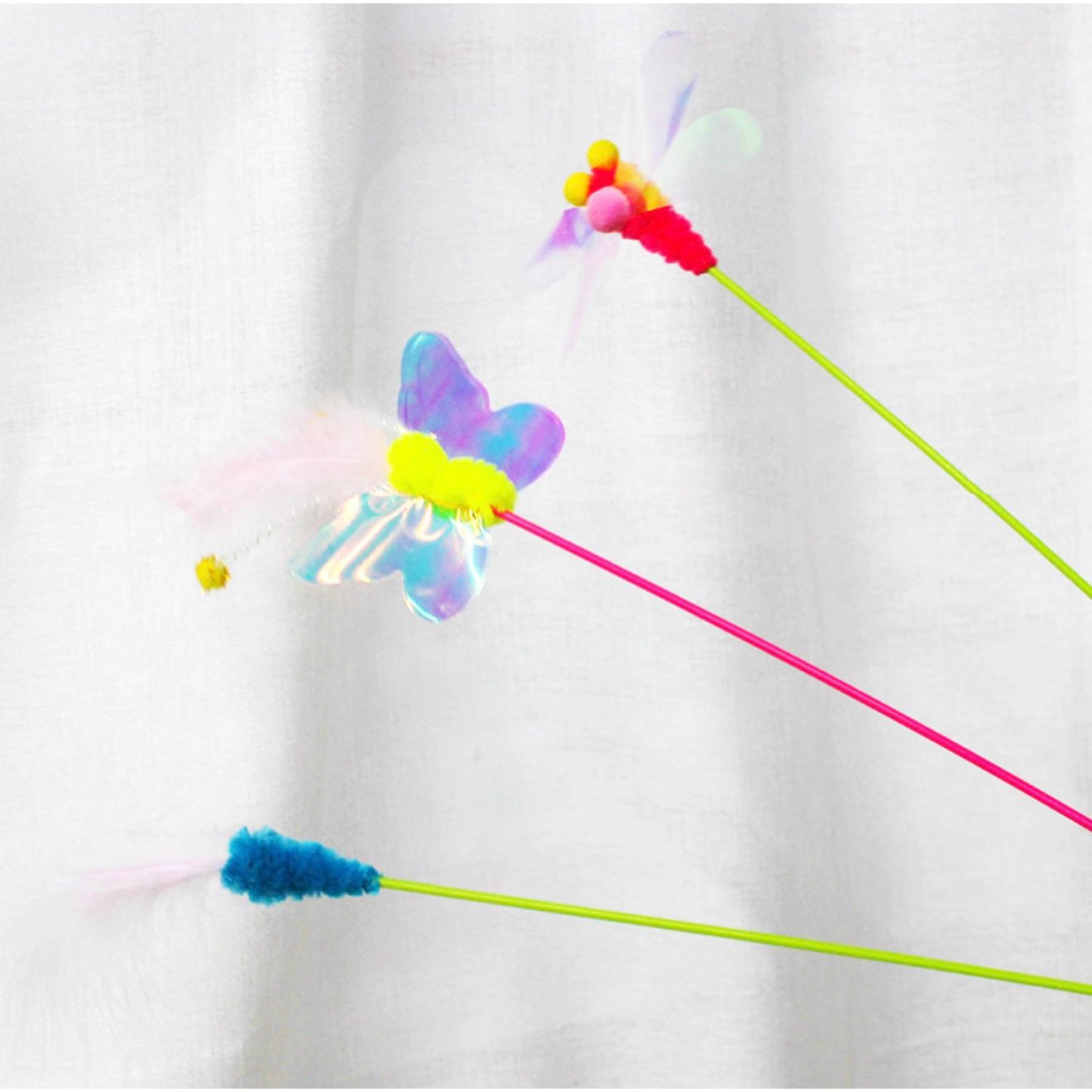 Cat Teaser Wand Toy - Feather Carrot
