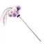 Cat Teaser Wand Toy - Colorful Plush Ball