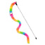 Cat Teaser Wand Toy - Rainbow Caterpillar
