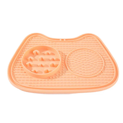 Cat-Shaped Interactive Slow Feeder Lick Mat