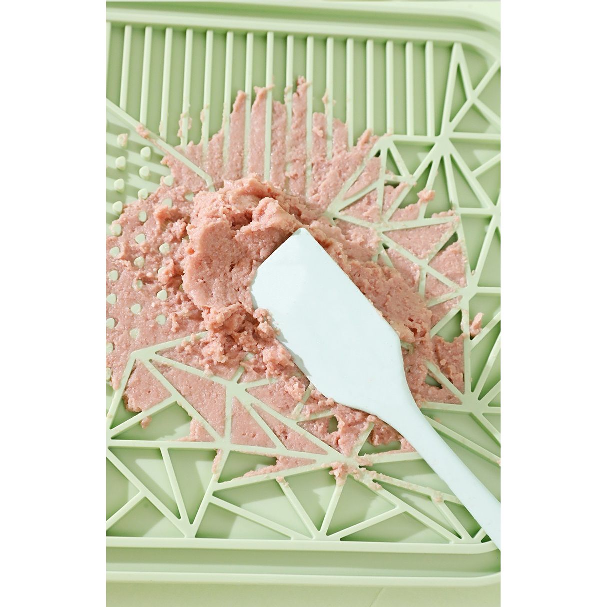 Pet Silicone Scraper - Flexible Flat Food Scoop