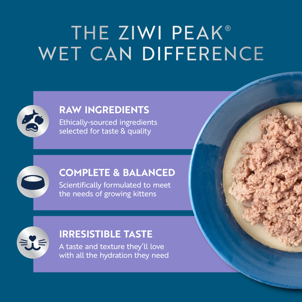 Ziwi Peak Kitten Wet Food Beef with Mackerel Recipe