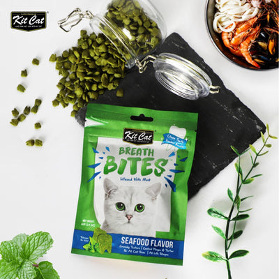 Kit Cat Breath Bites Cat Treat Seafood 60g
