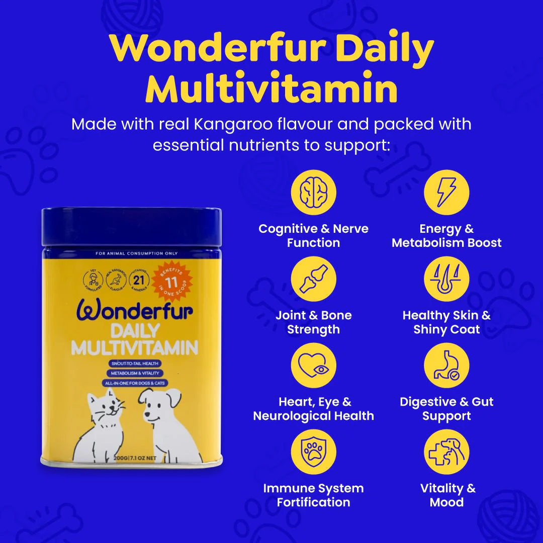Wonderfur Daily Multivitamin for Dogs and Cats 200g