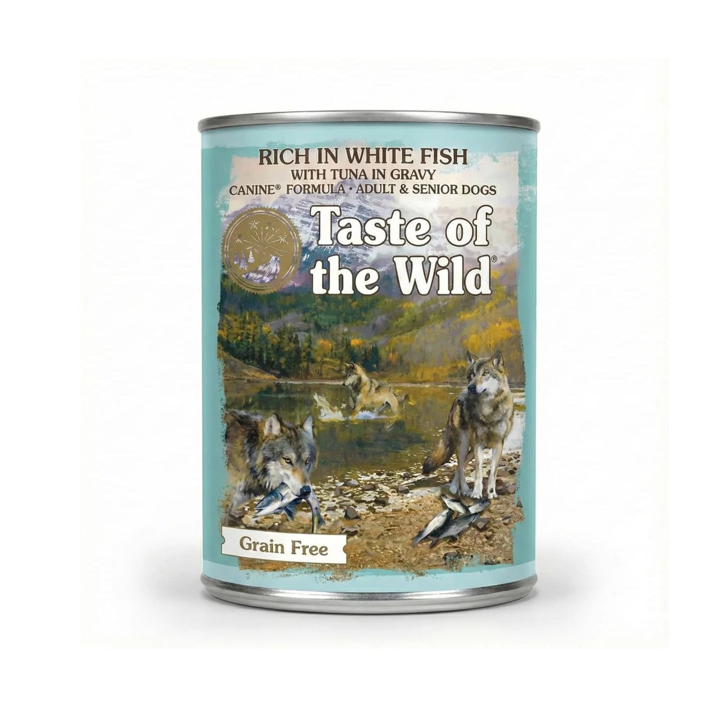 TASTE OF THE WILD - Wet Dog Food Grain Free Rich in White Fish with Tuna in Gravy