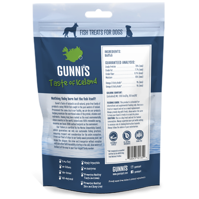 GUNNI'S Wolffish Chewy Sticks 4″ Dog Treats 3Pcs