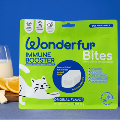 Wonderfur Bites Freeze-Dried Yogurt Immune Booster for Cats