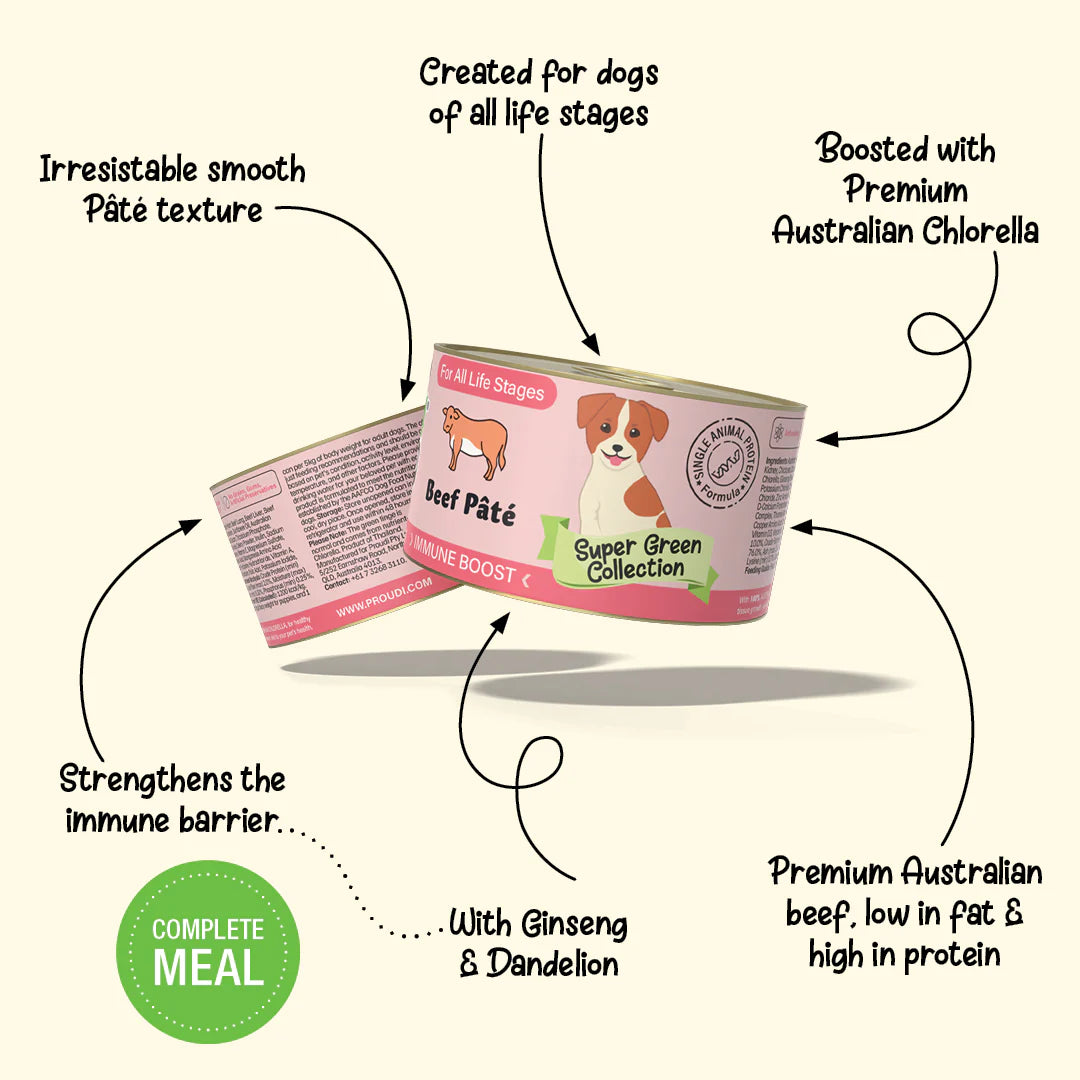 Yumguard Dog Wet Food - Immune Boost Beef Pate
