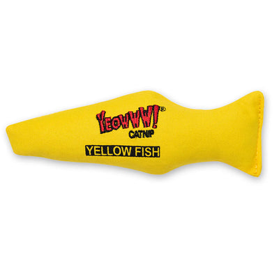Yeowww! Catnip Cat Toy Yellow Fish