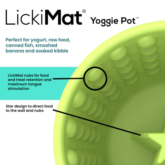 LICKIMAT Dog Bowl Yoggie Pot