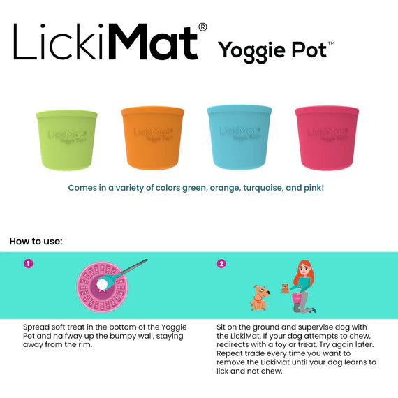 LICKIMAT Dog Bowl Yoggie Pot