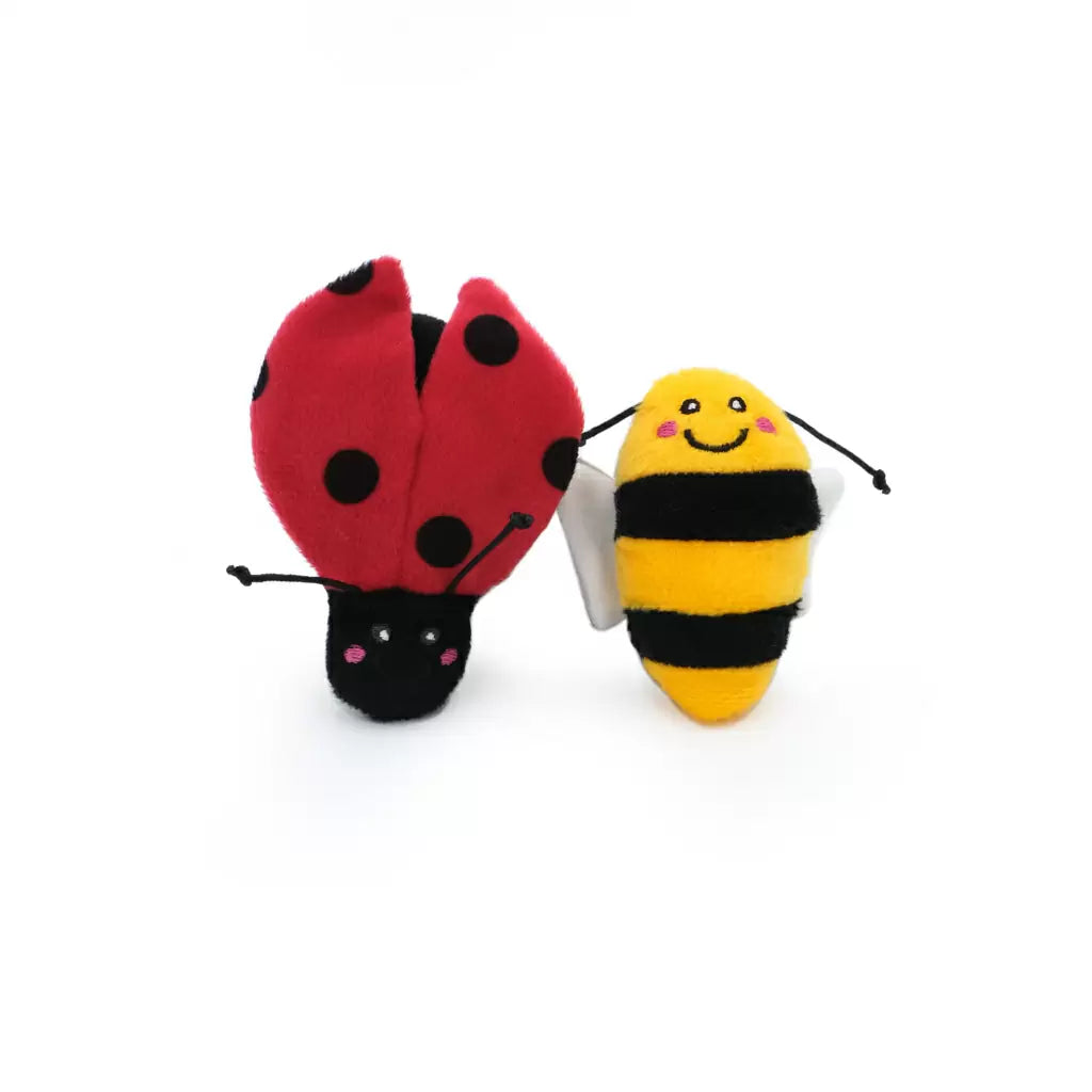 ZippyClaws® Cat Toy 2 Pack – Ladybug and Bee