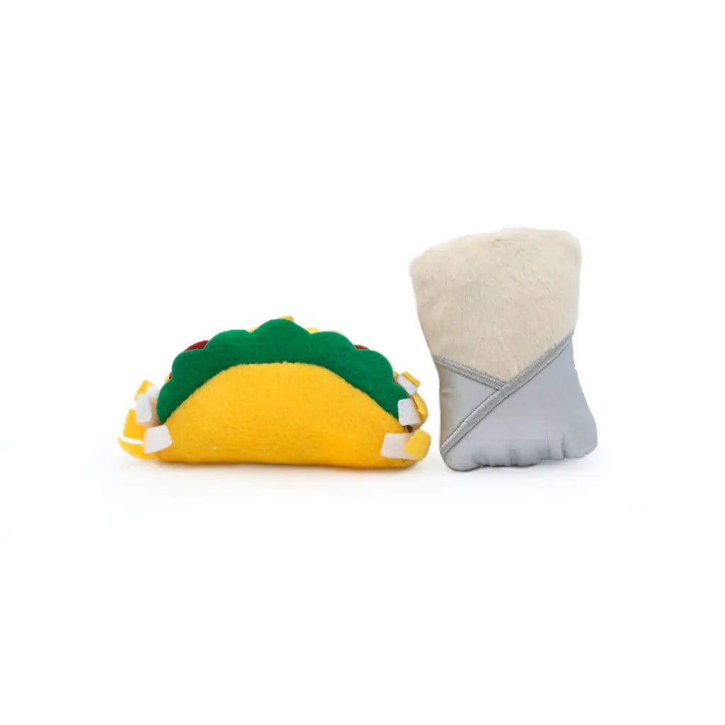 ZippyClaws® Cat Toy NomNomz® – Taco and Burrito