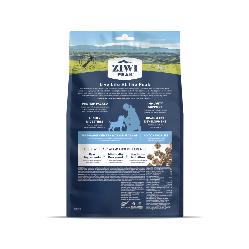 Ziwi Peak Air Dried Puppy Food Chicken & Lamb 400g