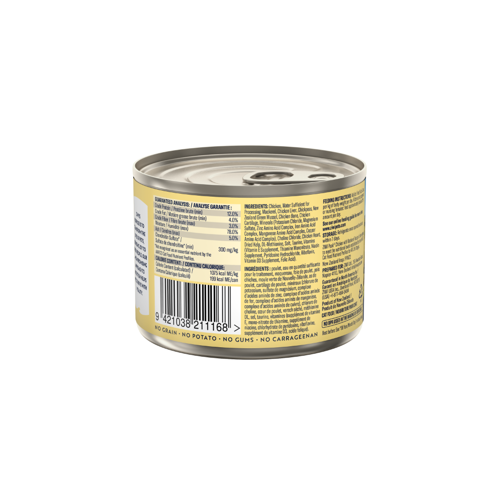 ZIWI Peak Cat Wet Food Cans Chicken with Mackerel Recipe